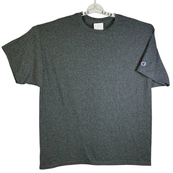 Champion Men's T Shirt Crew Neck Short Sleeve C Logo Unisex Charcoal Gray XL - Picture 6 of 16